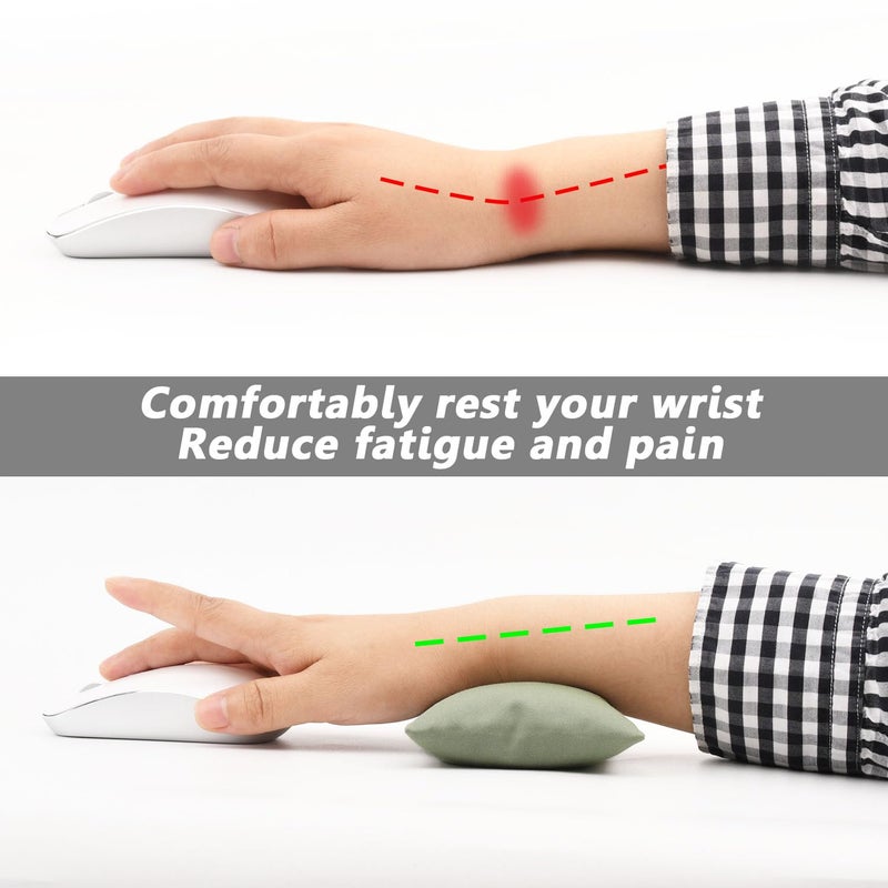 CandoCraft Ergonomic Mouse Wrist Rest Bean Bag, Carpal Tunnel Mouse Support Pad Filled Ergo Beads for Computer, Laptop, PC Gaming (Mouse Wrist Support) - Image 4